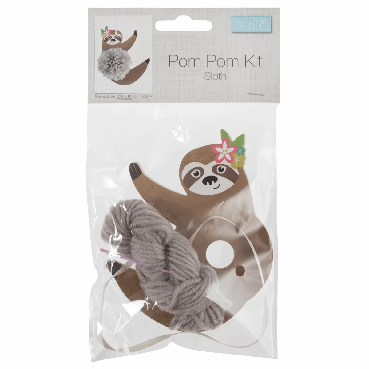 Pom Pom Decoration Kit: Sloth