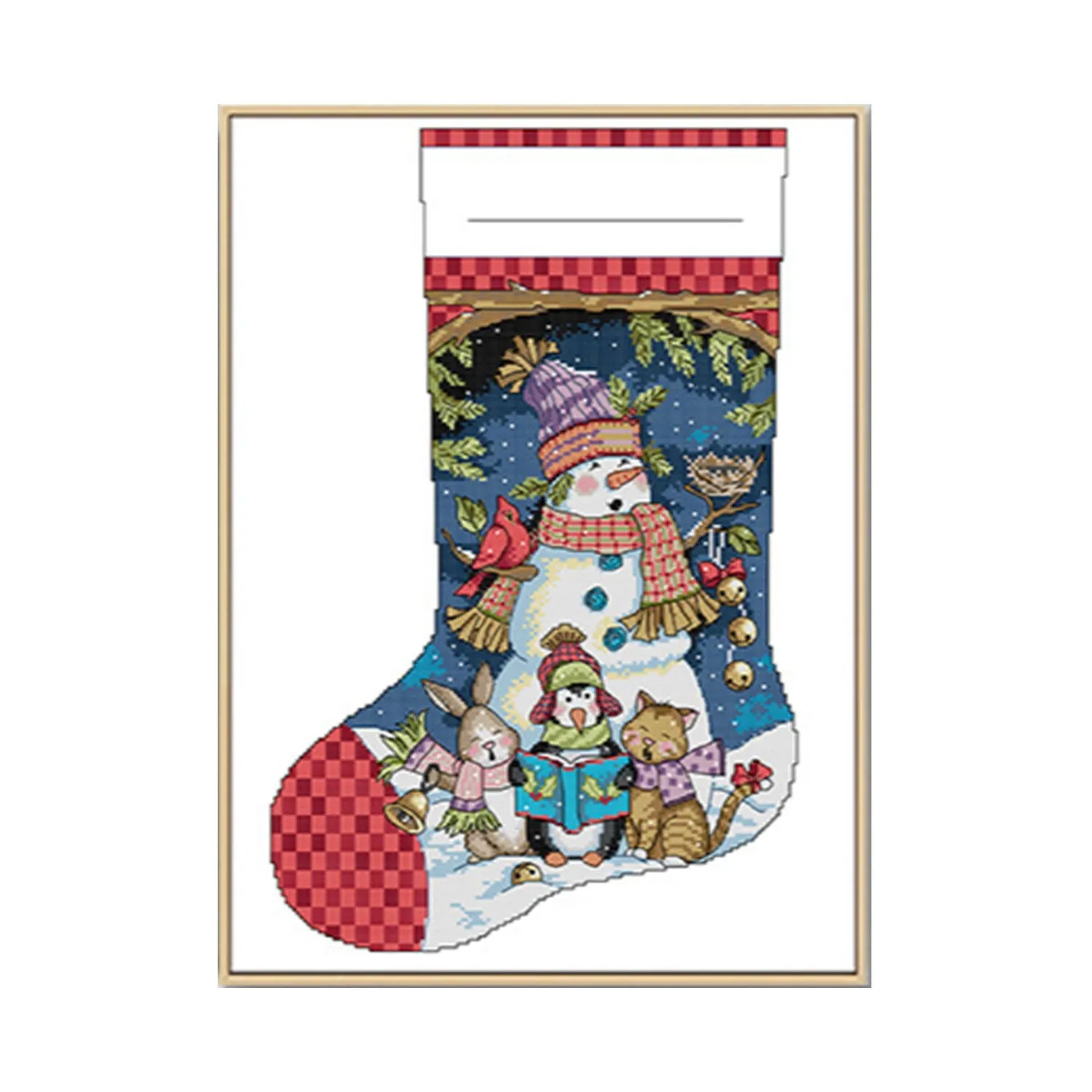 Poppy Crafts Christmas Cross-Stitch Kit #151 - Chritmas Stocking - Chant