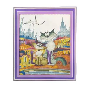 Poppy Crafts Cross-Stitch Kit 52 - A Gorgeous City Cat