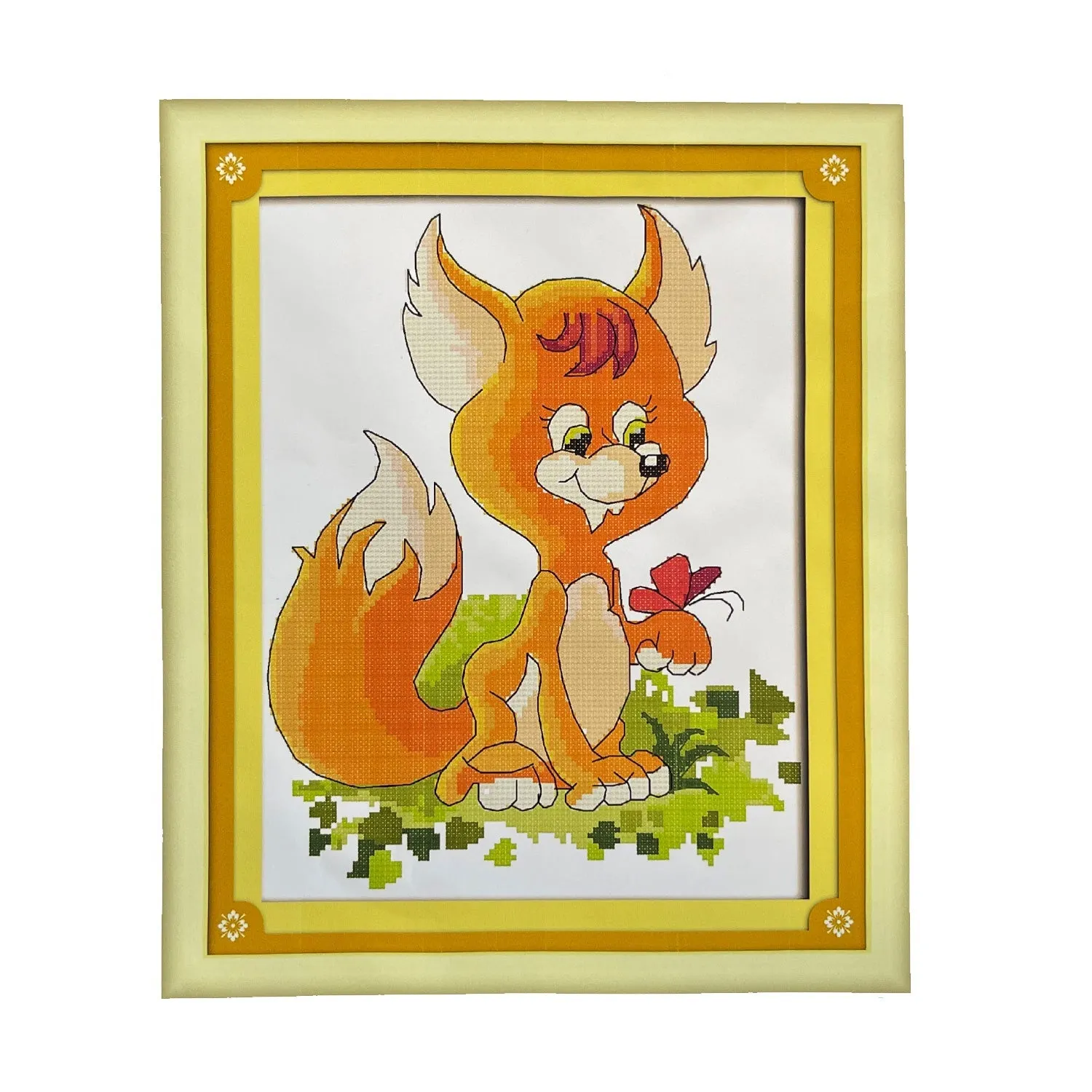 Poppy Crafts Cross-Stitch Kit 76 - Little Fox No. 2