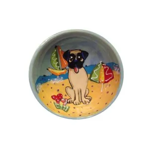 Pug 5 Dog Bowl