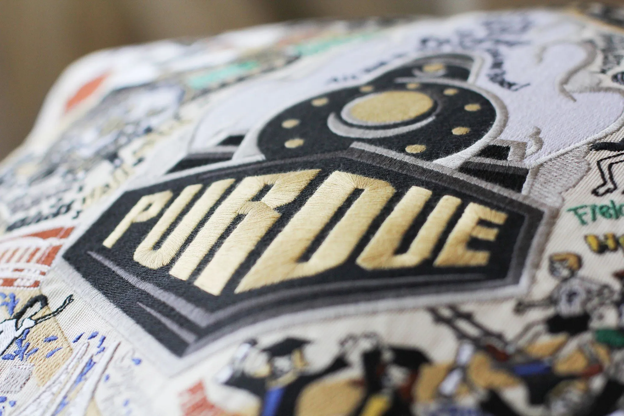 PURDUE UNIVERSITY PILLOW BY CATSTUDIO