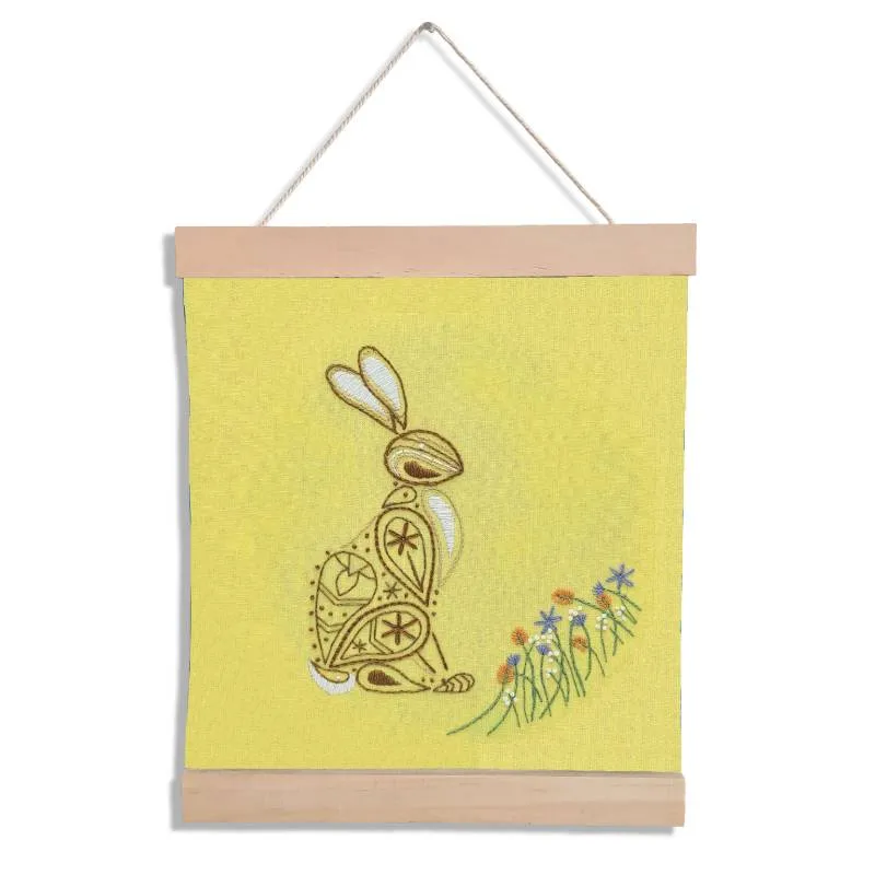 Rabbit Banner Embroidery Kit