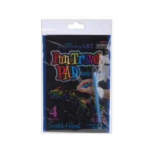 Rainbow Foil Engraving Art Fun Travel Pads - Safari Animals*