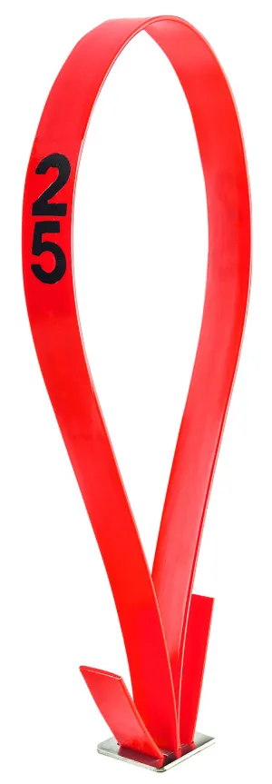 Red Numbered Mare ID Neck Strap