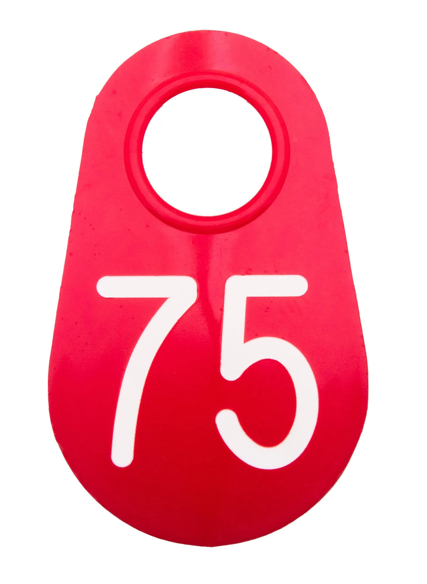 Red Nylon Tags 1-100