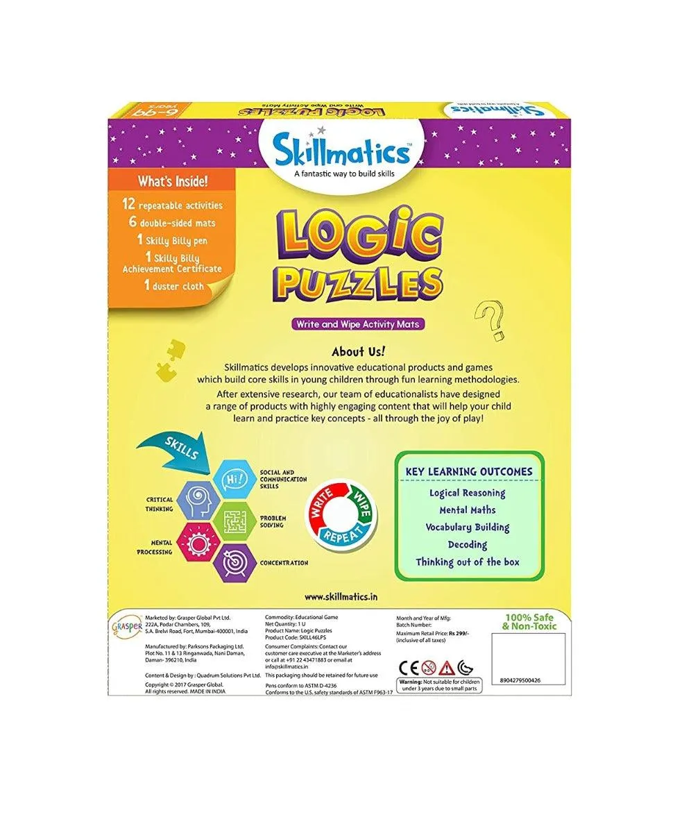 Skillmatics - Educational Game: Logic Puzzles (6-99 Years)