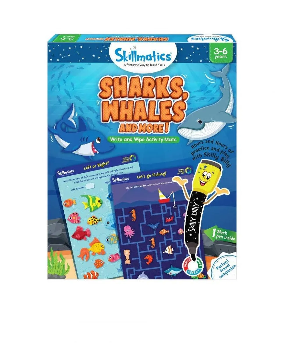 Skillmatics Sharks, Whales & More! - Activity Educational Game for Ages 3-6 Years