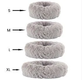 Soft and Fluffy Plush Calming Pet Bed With Removable Cover