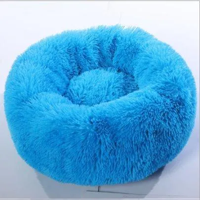 Soft and Fluffy Plush Calming Pet Bed With Removable Cover