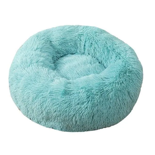 Soft and Fluffy Plush Calming Pet Bed With Removable Cover