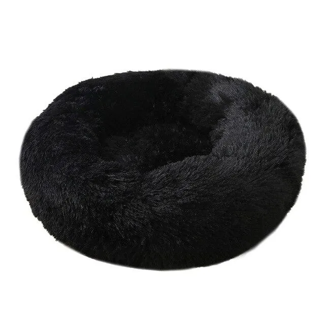 Soft and Fluffy Plush Calming Pet Bed With Removable Cover