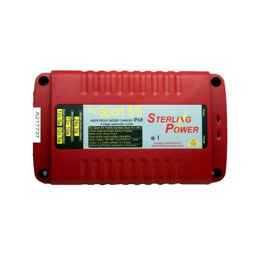 Sterling ProSport Battery Charger IP68 - 12/24V - 10A - 1 Output