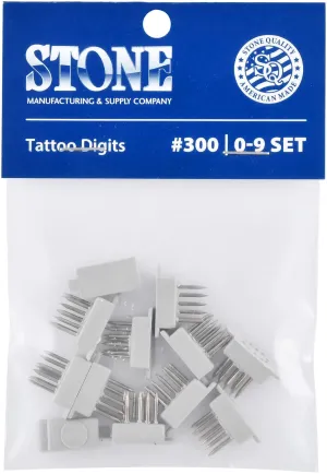 Stone #300 Digit Set 0-9