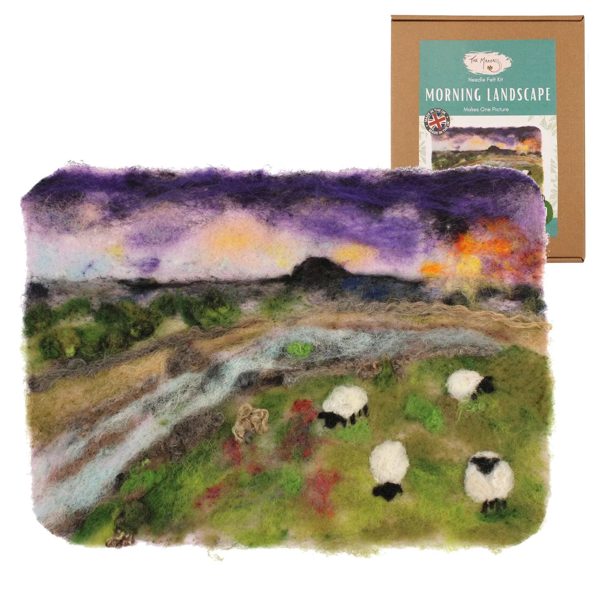 The Makerss - Morning Landscape Needle Felt Kit