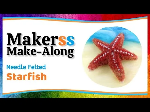 The Makerss - Small Starfish Needle Felt Kit