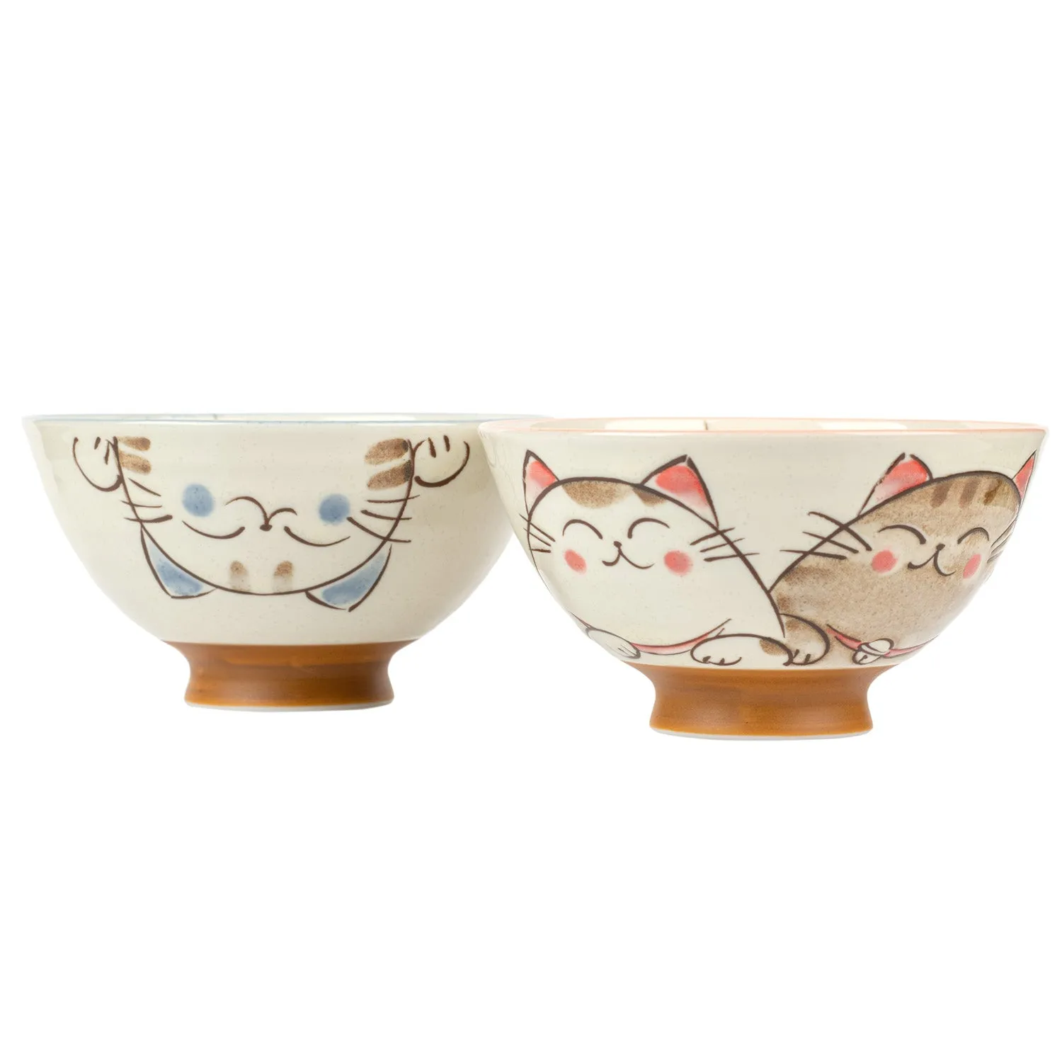 Three Cats Japanese Rice Bowl Gift Set