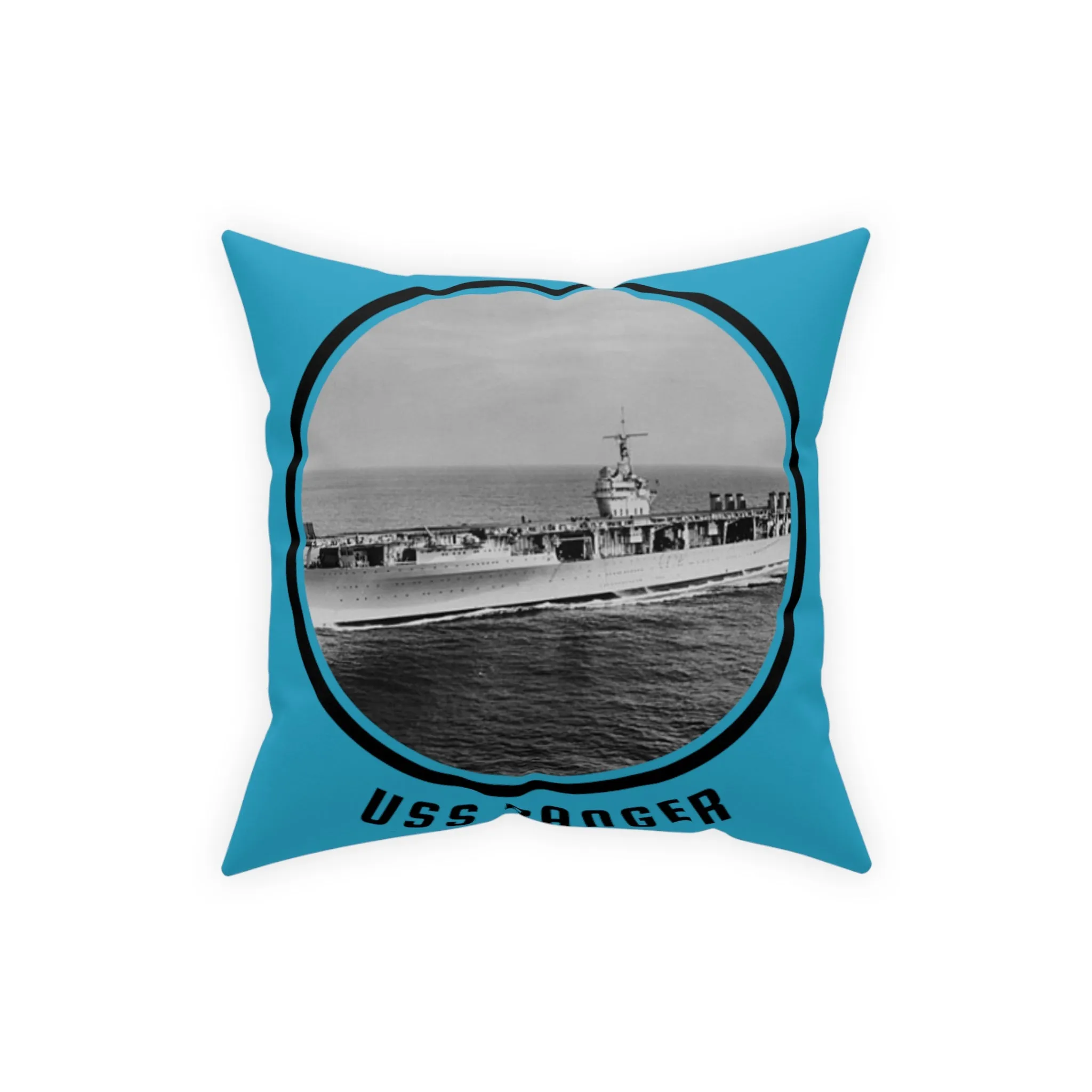 uss Ranger  United States Ships POD Broadcloth Pillow