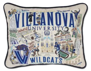 VILLANOVA UNIVERSITY PILLOW BY CATSTUDIO