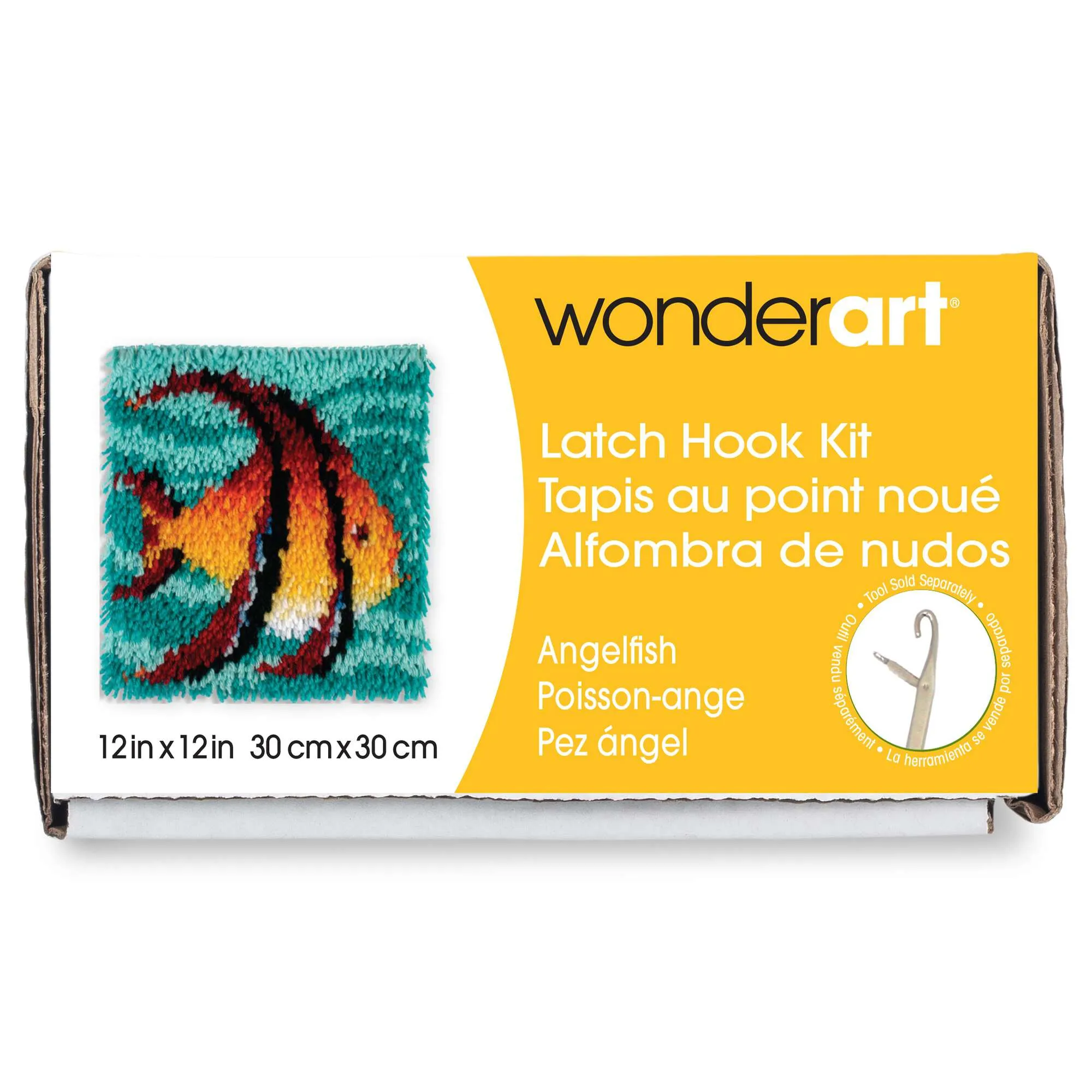 WonderArt Angel Fish Kit 12" x 12", Discontinued items