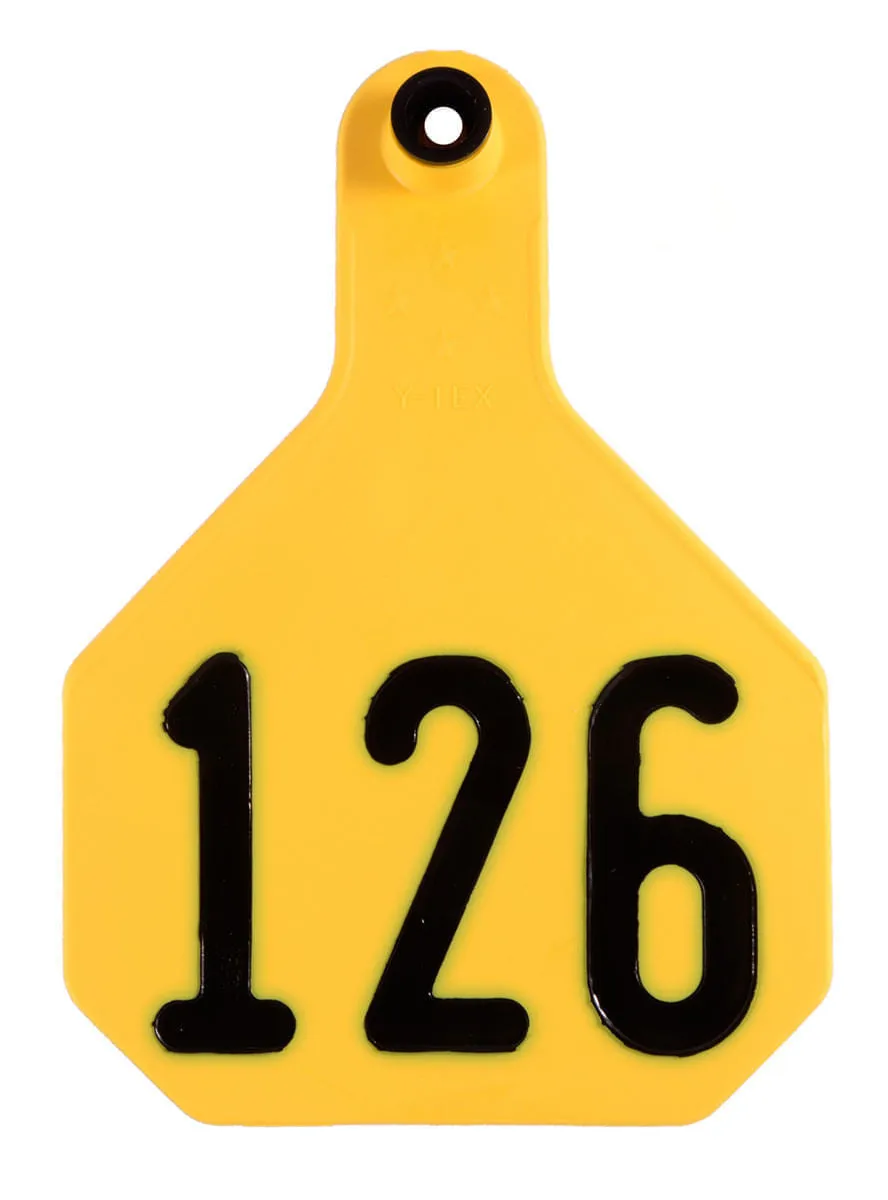 Y-Tex Numbered Cattle Ear Tags (Large), 25 count