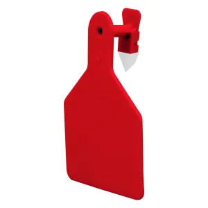 Z Tags 1 piece calf blank (Red) 25 pack