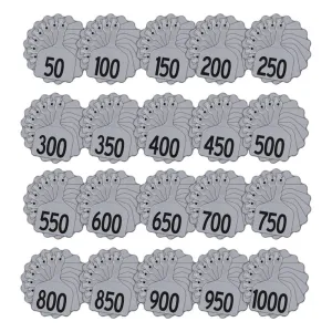 Z Tags feedlot pre-printed tags numbered 1-1000 (Grey)